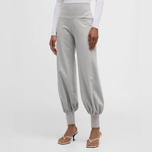 Norma Kamali Jog Full Pant SMALL Light Heather Grey (Rare Original Version)